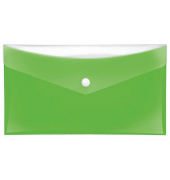 Dokumententasche Velocolor 4571140, Din Lang, gr&uuml;n, PP-Vollkunststoff, Druckknopfverschluss