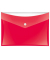 Dokumententasche Velocolor 4550120, Din A5 quer, rot, PP-Vollkunststoff, Druckknopf