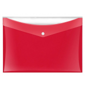 Dokumententasche Velocolor 4530120, A4 quer, rot, PP-Vollkunststoff, Druckknopfverschluss