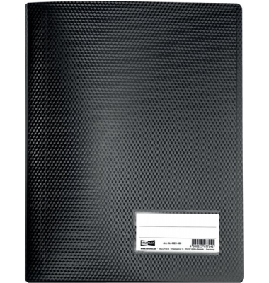 Sichtbuch Diamond 4420480, schwarz, A4, Polypropylen (PP)