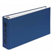 Bankordner VELOCOLOR® 4168350, 1/3 A4 45mm schmal Karton vollfarbig blau