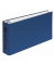Bankordner VELOCOLOR® 4168350, 1/3 A4 45mm schmal Karton vollfarbig blau