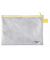 Dokumententasche - 2705000, A5 quer, transparent gelb, PVC-Folie, Rei&szlig;verschluss