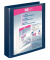 Präsentationsringbuch VELODUR® 4148150, A4 4 Ringe 30mm Ring-Ø Pappe/PP-Folie, 2 Außentaschen, blau
