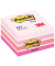 Haftnotizen 2028P, W&uuml;rfel, 76x76mm, farbig sortiert (pink/rosa/orange/weiss), quadratisch