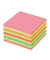 Haftnotizen 2028NP, W&uuml;rfel, 76x76mm, farbig sortiert (pink/gelb/orange/gr&uuml;n), quadratisch