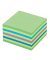 Haftnotizen 2028NB, W&uuml;rfel, 76x76mm, farbig sortiert (gr&uuml;n/gelb/flieder/blau), quadratisch