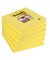 Haftnotizen 654-S6, Super Sticky Notes, 76x76mm, gelb, quadratisch