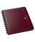 Ringbuch manageME! 100205609, A4 12 Ringe 21mm Ring-&Oslash; Polypropylen (PP) bordeaux