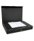 Heftbox 400001926, A4 schwarz, 4cm F&uuml;llh&ouml;he, Recycling-Hartpappe 80g