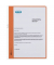 Klemmhefter Smart Line 400001027, A4 orange, für ca. 10 Blatt, Recyclingkarton 250g