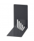 Buchstützen 3501090 8,5x14x14cm (BxTxH) Metall schwarz