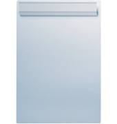 Klemmbrett Leather 2352708, A4, silber, Aluminium