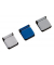 Zettelhalter Magnetclip S 6240084 4x3,6cm grau Kunststoff selbstklebend