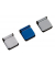 Zettelhalter Magnetclip S 6240035 4x3,6cm blau Kunststoff selbstklebend
