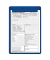 Klemmbrett MAULgo uni 2325137, A4, blau, Kunststoff