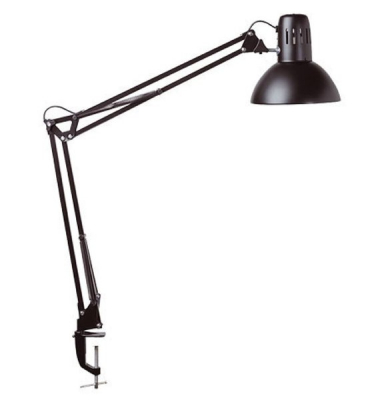 Schreibtischlampe MAULstudy 823 05 90, Energiesparlampe, mit Tischklemme, schwarz