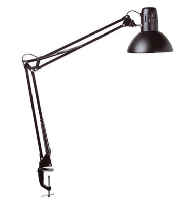 Schreibtischlampe MAULstudy, schwarz, mit Tischklemme