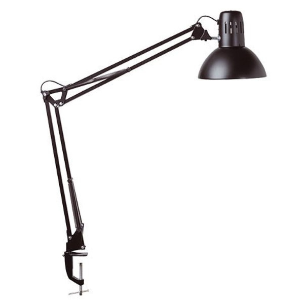 4002390041447 - MAULstudy Klemmbar Schreibtischlampe LED E27 Ohne Leuchtmittel Schwarz Steckdose 170 x 595 x 440 mm
