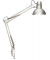 Schreibtischlampe MAULstudy 823 05 95, Energiesparlampe, mit Tischklemme, silber