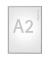 Plakat-Klapprahmen Standard, 6604208, silber, A2, Aluminium