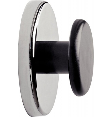Haftmagnet 6155096, Griffknopf, 67mm &Oslash;, silber/schwarz, 12000g
