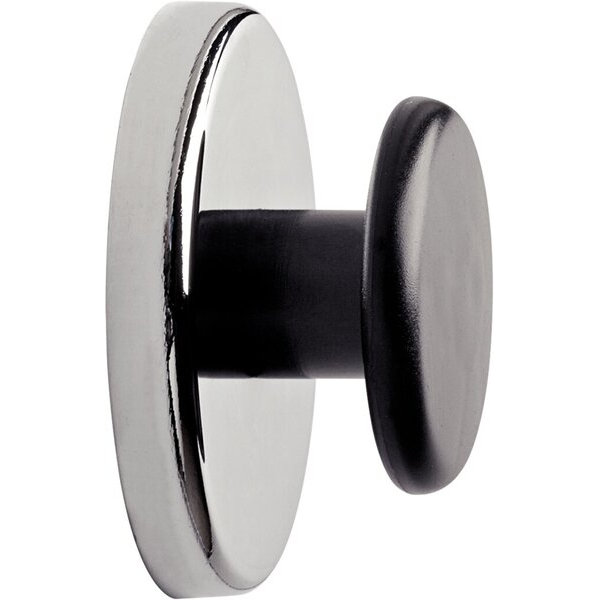 4002390054904 - Kraftmagnet (ø x h) 67 mm x 33 mm rund mit Griffknopf Silber Schwarz 1 St 6155096 - Maul