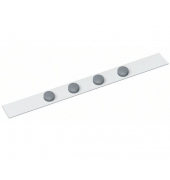 Magnetleiste standard, inkl. 4 Magnete/6207202 100 cm weiß mit 4 Magneten