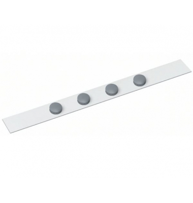 Wandleiste mit 4 Magnete, weiß 100cm x 5cm