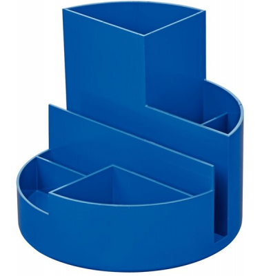 Recycling, blau Oberfläche matt, 6 Fächer,