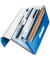 Fächermappe WOW 4589-00-36 A4 mit 6 Fächern 6-teilig blanko Kunststoff blau metallic
