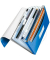 F&auml;chermappe WOW 4589-00-36, blau metallic, A4, 6 F&auml;cher