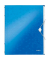 Ordnungsmappe WOW 4633-00-36, 6-teilig blanko, blau metallic, Din A4, 6 F&auml;cher