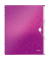 Ordnungsmappe WOW 4633-00-62, 6-teilig blanko, violett, A4, 6 F&auml;cher