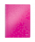 Collegeblock 4638-00-23 WOW, Muster, kariert / kariert Rand beidseitig, A4, 80g, rosa, 80 Blatt