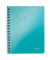 Collegeblock 4638-00-51 WOW, Muster, kariert / kariert Rand beidseitig, A4, 80g, eisblau, 80 Blatt
