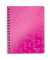 Collegeblock 4639-00-23 WOW, Muster, liniert / liniert Rand beidseitig , A5, 80g, rosa, 80 Blatt