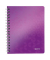 Collegeblock 4639-00-62 WOW, Muster, liniert / liniert Rand beidseitig , A5, 80g, violett, 80 Blatt