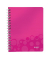 Collegeblock 4641-00-23 WOW, Muster, kariert / kariert Rand beidseitig, A5, 80g, rosa, 80 Blatt