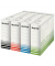 Archivbox Solid 6127-00-01, weiß/schwarz, Wellpappe, 100 % recycelt