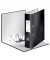 Ordner WOW 1005-00-95, A4 80mm breit PP vollfarbig, gl&auml;nzend, gemustert schwarz