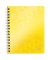 Collegeblock 4637-00-16 WOW, Muster, liniert / liniert Rand beidseitig , A4, 80g, gelb, 80 Blatt