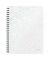 Collegeblock 4638-00-01 WOW, Muster, kariert / kariert Rand beidseitig, A4, 80g, weiß, 80 Blatt