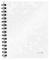 Collegeblock 4641-00-01 WOW, Muster, kariert / kariert Rand beidseitig, A5, 80g, weiß, 80 Blatt