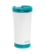 Thermobecher WOW, Mehrweg, Edelstahl, rund, 380 ml, wei&szlig;/eisblau