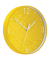 Wanduhr WOW, Ø: 29 cm, Kunststoff, gelb/weiß, Ziffernblatt