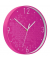 Wanduhr WOW, Ø: 29 cm, Kunststoff, pink/weiß, Ziffernblatt