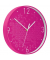 Wanduhr WOW, Ø: 29 cm, Kunststoff, pink/weiß, Ziffernblatt
