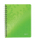 Collegeblock 4641-00-54 WOW, Muster, kariert / kariert Rand beidseitig, A5, 80g, grün, 80 Blatt