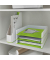 Briefablage WOW Duo Colour 5361-10-54, A4/C4, gr&uuml;n/wei&szlig;, Polystyrol stapelbar